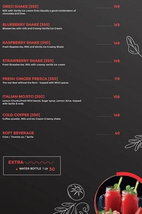 Menu at THE PIZZA QUEEN, Bengaluru