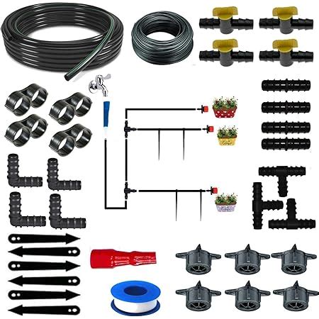 CINAGRO - Drip Irrigation Garden Watering Drip Kit (100 Plants Drip Kit ...