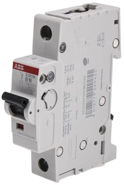 2CDS271001R0165 S201M-B16 ABB | ABB System Pro M Compact S200M MCB, 1P ...