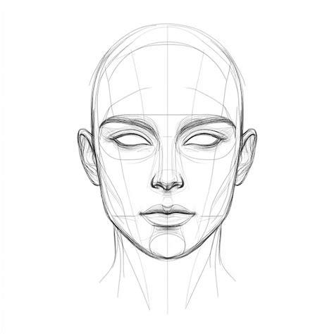 Image result for Face Structure Drawing