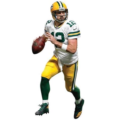Buy Fathead Aaron Rodgers Green Bay Packers Away Life Size Removable ...