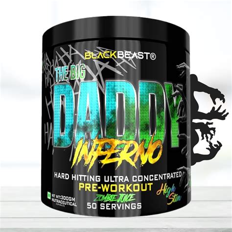 BLACK BEAST The Big Daddy Inferno Pre-Workout – Zombie Juice Flavor, 5 ...