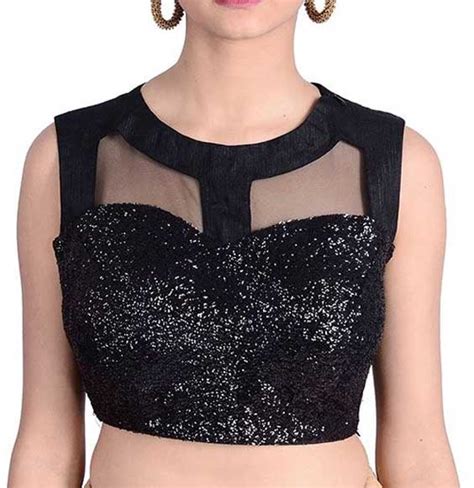 सेमी-ट्रांस्परेंट ब्लाउज़ का न्यू कलेक्शन - DusBus