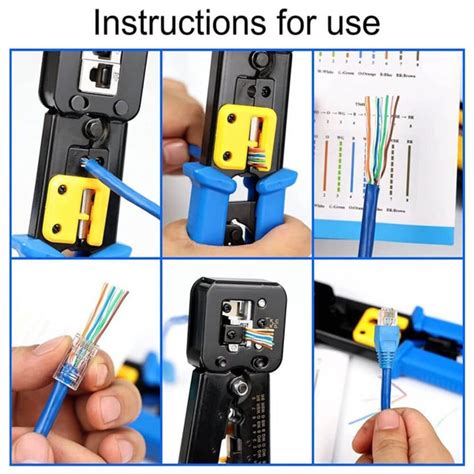 Ultimate Pass Through RJ45 Crimping Tool Kit | Create High-Quality ...