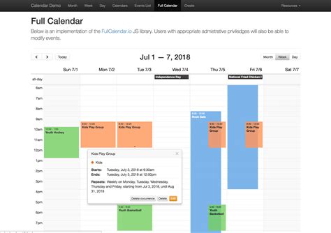 Craft Calendar 3.x - FullCalendar JS Library | Solspace Documentation
