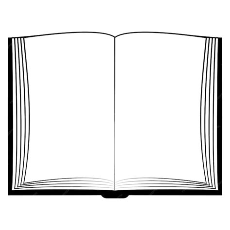 Ícone livro aberto Mock up do livro páginas brancas imagem do conceito ...