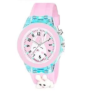 SMARANA Silicone 3D Flying Unicorn Multi Color Analog Led Lights Watch ...