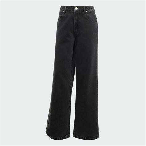 adidas Adicolor Denim 3-Stripes Track Pants - Black | adidas India