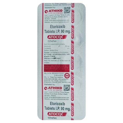 Atocox 90 Tablet | Uses, Side Effects, Price | Apollo Pharmacy