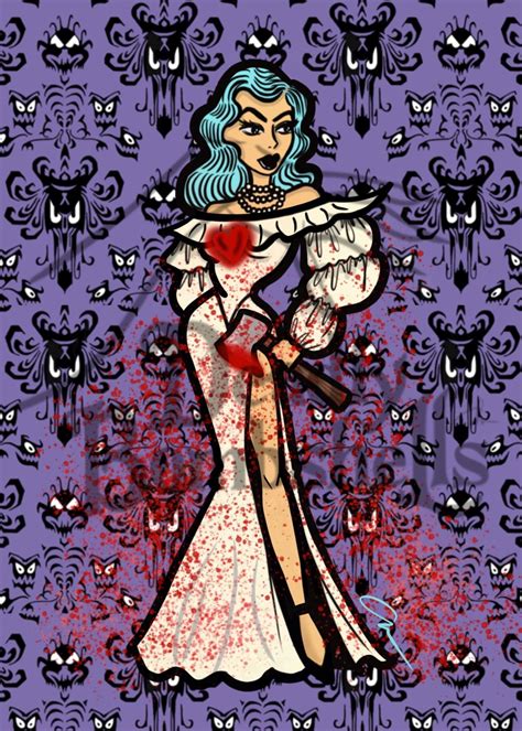 Haunted Mansion Bride- Art Print | Deadly Bombshells