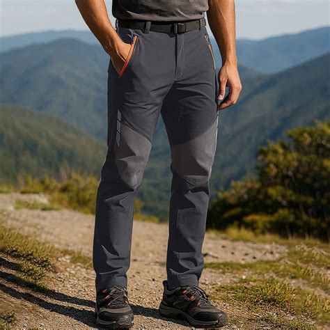 BSDJILFG Men's Winter Pants Fleece Lined Ski Snow Pants Water Resistant ...