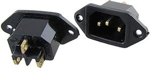 PADMAVATHI DISTRIBUTORS AC 250V 10A Panel Mount Plug Adapter Power ...
