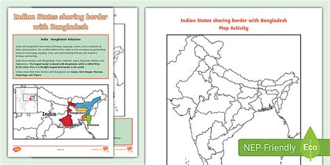 Indian States sharing border with Bangladesh