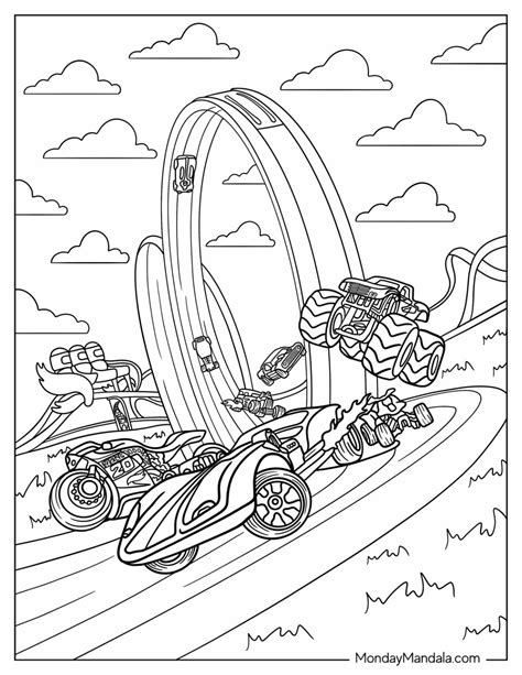 26 Hot Wheels Coloring Pages (Free PDF Printables)