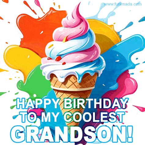 Happy Birthday Grandson Animated GIFs - Download on Funimada.com