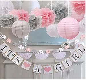 luckylibra Baby Girl Baby Shower Decorations, It is a Girl Banners and ...