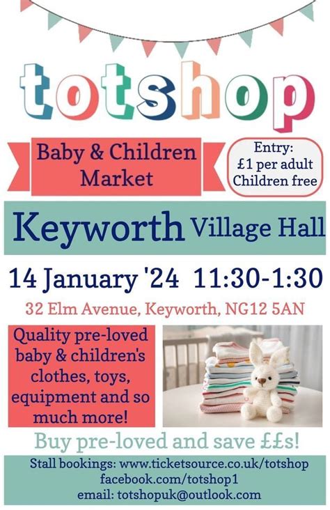 Totshop Baby & Children Market - Keyworth Village Hall, Keyworth ...