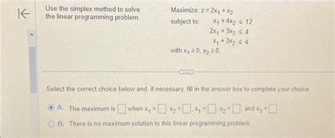 Image result for Simplex Method Questions