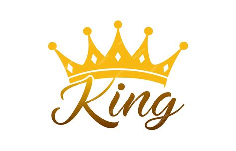 Premium Vector | A gold crown with the word king on it