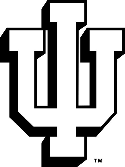 Download Indiana Hoosiers Logo Black And White - Indiana University ...