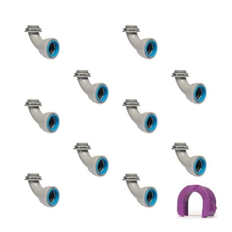 Buy QUICK FITTING 1" PVC Conduit 90 Degree Elbow Connector Fitting ...