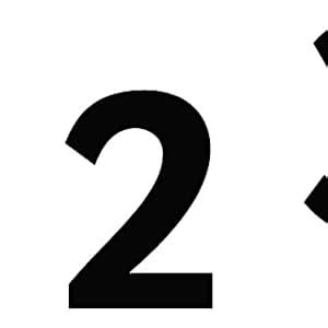 👉 0-9 Display Numbers (Black)