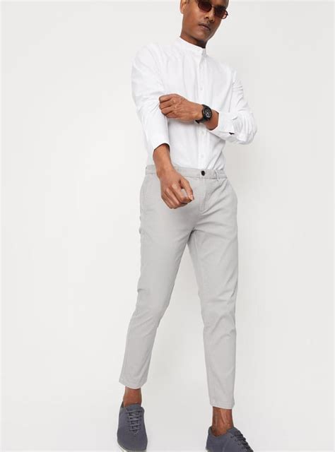 Buy Men Printed Stretch Ankle-Length Chinos Online at just Rs. 1299.0 ...