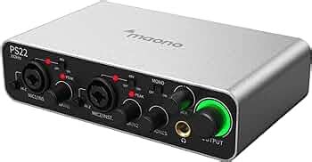 MAONO audio interface, USB Audio Mixer with 60 dB Preamp, 24bit/192kHz ...