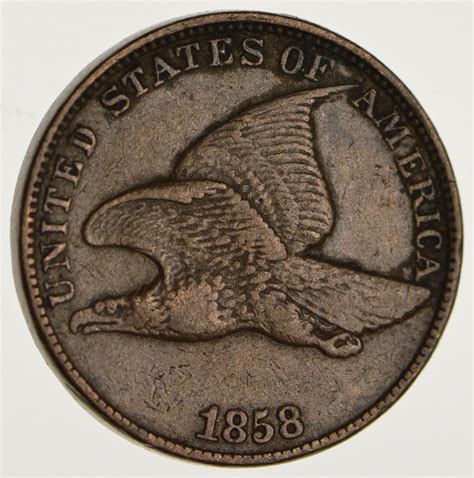 1858 Flying Eagle Cent - Circulated | Property Room