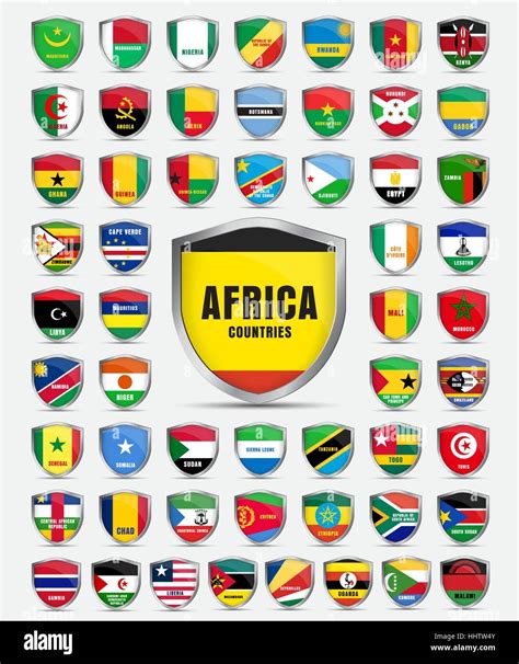 Flags Of African Countries With Names African Countries Flags Icons