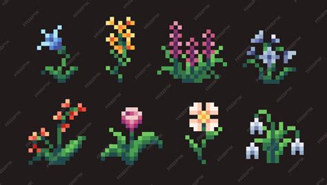 Flower Pixel Art Minecraft | Best Flower Site