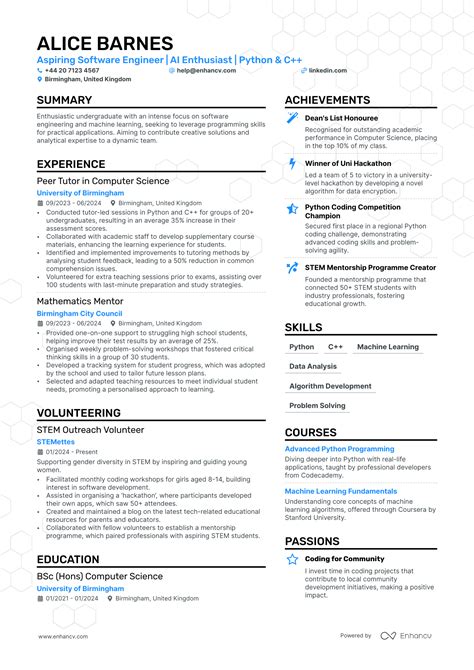 Image result for Computer Science CV