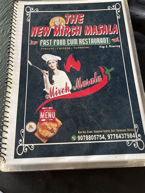 Menu at The New Mirch Masala, Gunupur