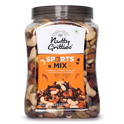 Nutty Gritties Sports Mix - Roasted Almonds, Cashews, Pistachios, Dried ...
