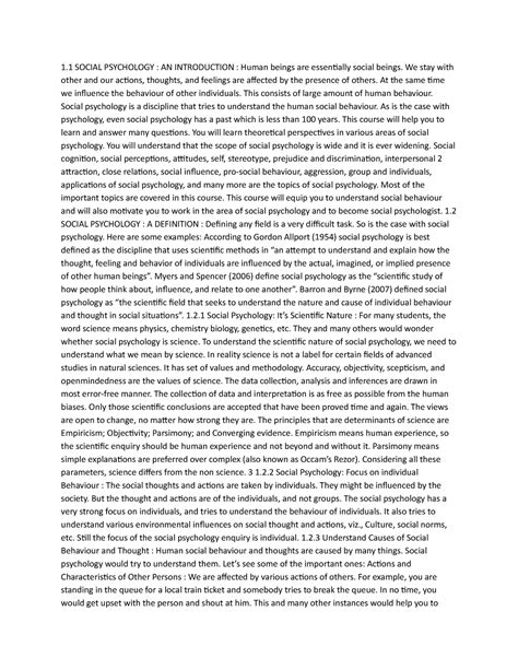 it is a introduction of social psychology and it is a part of sociology ...