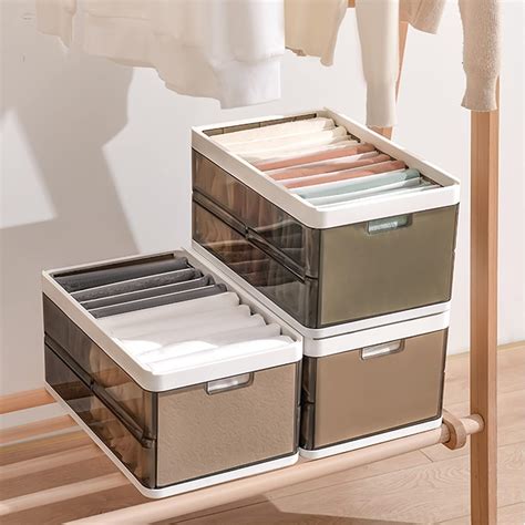 KEYOZA Collapsible Plastic Storage Bins with Lids & Wheels, 60qt Clear ...