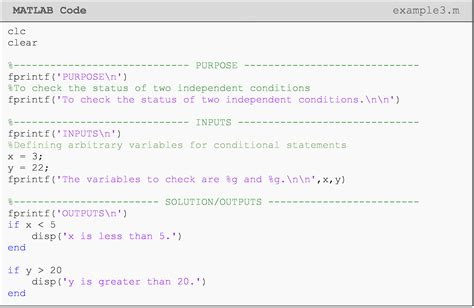 Conditional Statements in MATLAB 的图像结果