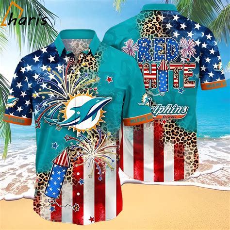 4th Of July Independence Day NFL Miami Dolphins Hawaiian Shirt - Hot ...