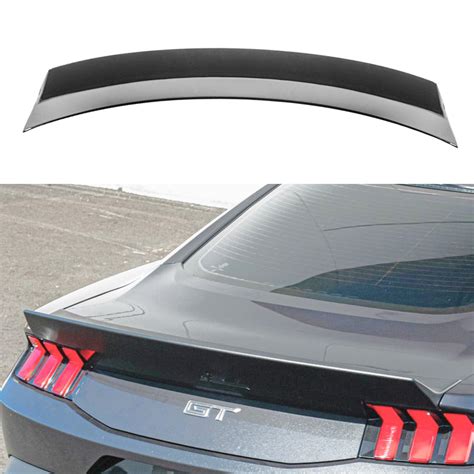 For 2024-2025 Ford Mustang S650 Rear Spoiler Wing Duckbill Spoiler Black | SuperAutoUSA