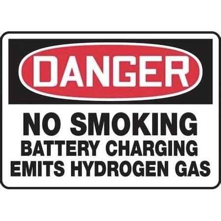 Accuform OSHA DANGER SAFETY SIGN NO SMOKING MELC096VS MELC096VS | Zoro