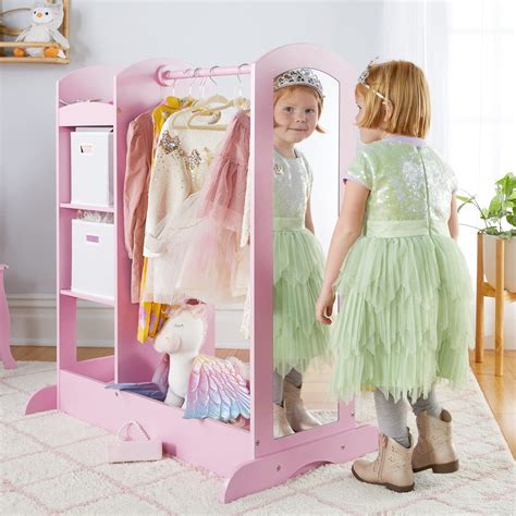 Buy Guidecraft See and Store Dress-up Center – Pink: Pretend Play ...