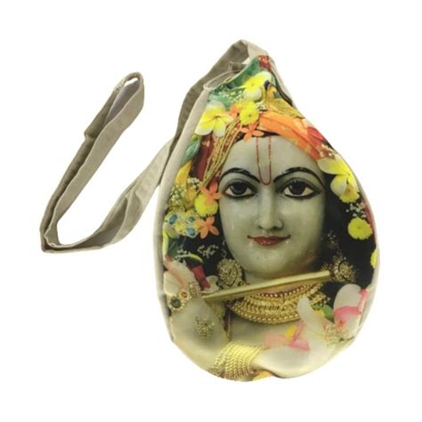 Buy MAYAPURI Krishna Printed Chanting Bag/Japa Bag with Zip Pocket for ...