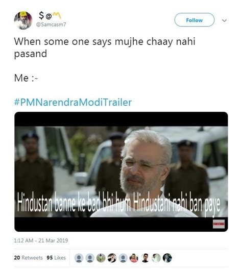 PM Narendra Modi trailer out. Best memes and jokes on Vivek Oberoi film ...