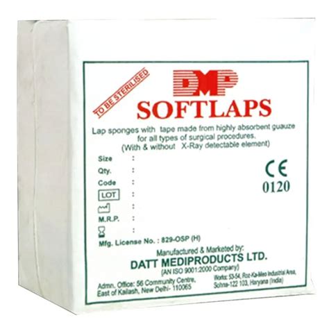 Buy Softlaps 25Cm X 25Cm X 8Ply(Datt Medi) | 19 Minutes Delivery ...