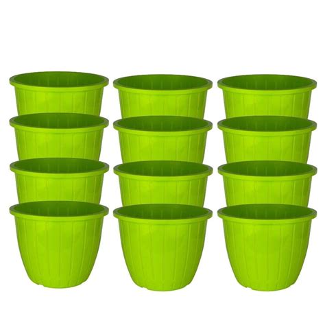 Amazon Brand - Umi Plastic Duro Flower Pot for Gardening, Indoor ...