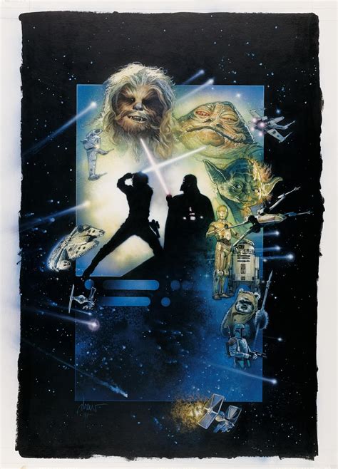 “Star Wars Episode VI: Return of the Jedi” Original Key Art Painting by ...