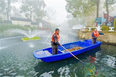 浙江湖州：清理河道 扮靓乡村-人民图片网