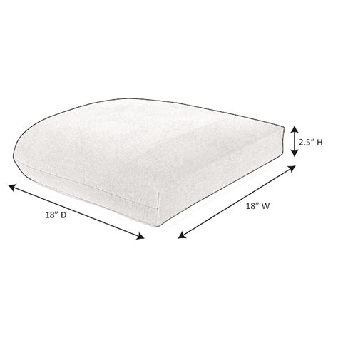 Sunbrella Wicker Seat Cushion 19.5-in x 19.5-in Canvas True Blue Patio ...