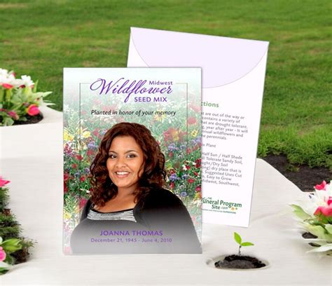 Midwest Custom Wildflower Seed Packet (Pack of 10) - The Funeral ...