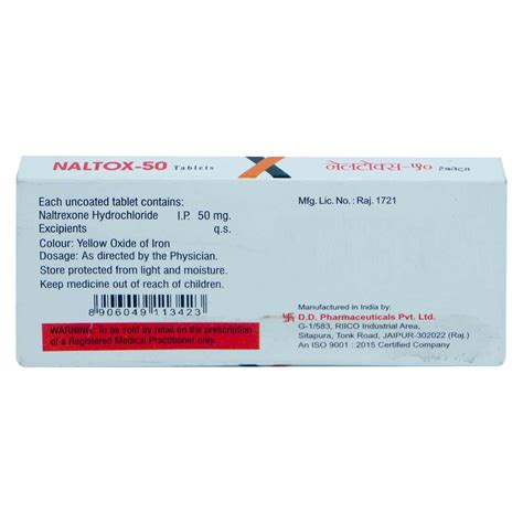 Naltox-50 Tablet | Uses, Side Effects, Price | Apollo Pharmacy